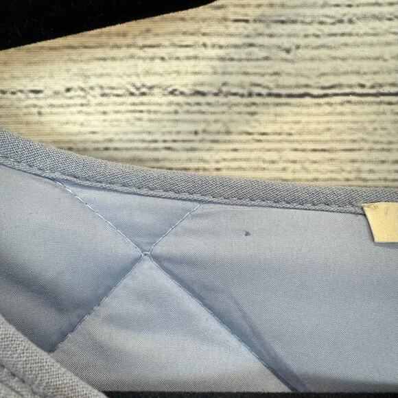 Baevely Women's Light Blue Quilted Tie Front Jacket Size Medium - Picture 5 of 8